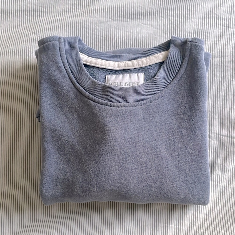 Hollister Blue Oversized Crewneck